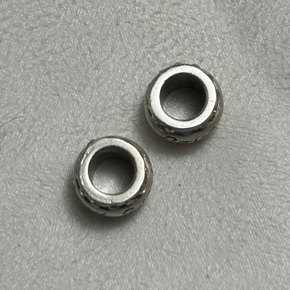 Brighton Love & Sweetheart Beads Brushed Silver Plated Swarovski Crystals 7/16" - Picture 13 of 14